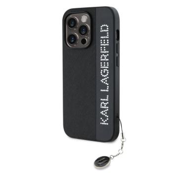 Apple iPhone 14 Pro KARL LAGERFELD KLHCP14LPSAKDGCK Hátlap - Fekete kép