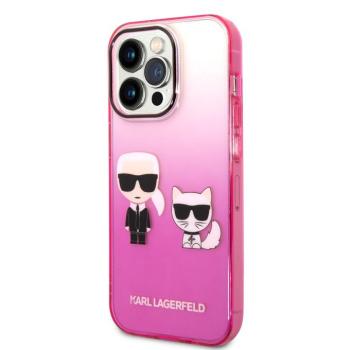 Apple iPhone 14 Pro KARL LAGERFELD KLHCP14LTGKCP TPU Hátlap - Rózsaszín kép