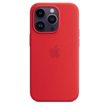 Apple iPhone 14 Pro MagSafe-rögzítésű szilikon tok, (PRODUCT)RED kép