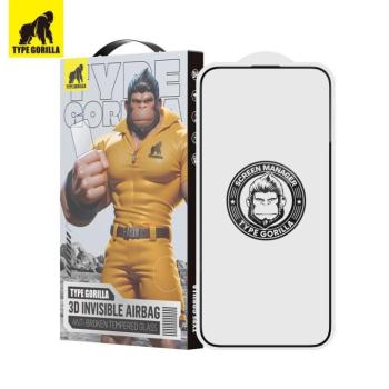 Apple iPhone 14 Pro Max/15 Plus TG Invisible Airbag Anti-Broken 3D Full Üvegfólia - Fekete kép