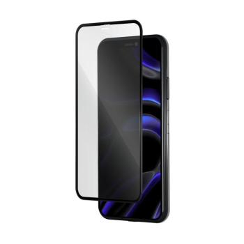 Apple iPhone 14 Pro Max 5D FEKETE TELJES KÉPERNYŐS FULL SCREEN HAJLÍTOTT tempered glass kijelzőfólia kijelzővédő védőfólia karcálló kijelzős kép