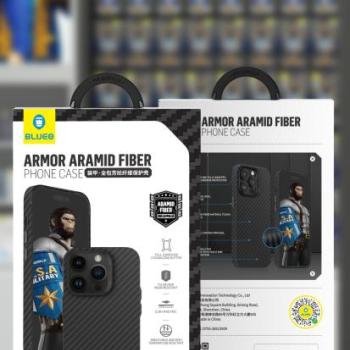 Apple iPhone 14 Pro Max Blueo Armor Aramid Fiber Ultra Slim Hátlap - Fekete kép