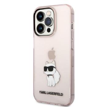 Apple iPhone 14 Pro Max KARL LAGERFELD KLHCP14XHNCHTCP TPU Hátlap - Rózsaszín kép