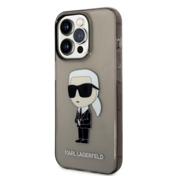 Apple iPhone 14 Pro Max KARL LAGERFELD KLHCP14XHNIKTCK TPU Hátlap - Fekete kép