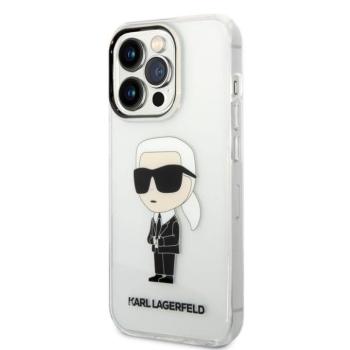 Apple iPhone 14 Pro Max KARL LAGERFELD KLHCP14XHNIKTCT TPU Hátlap - Átlátszó kép