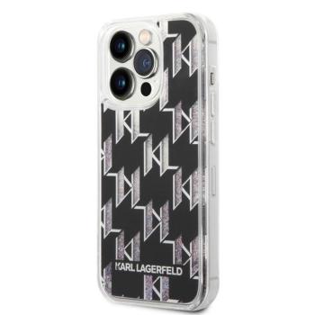 Apple iPhone 14 Pro Max KARL LAGERFELD KLHCP14XLMNMK Liquid TPU Hátlap - Fekete kép