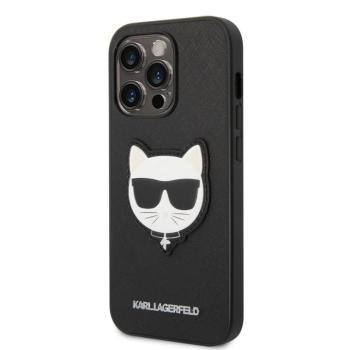 Apple iPhone 14 Pro Max KARL LAGERFELD KLHCP14XSAPCHK Hátlap - Fekete kép