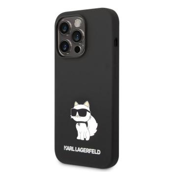 Apple iPhone 14 Pro Max KARL LAGERFELD KLHCP14XSNCHBCK Liquid Hátlap - Fekete kép