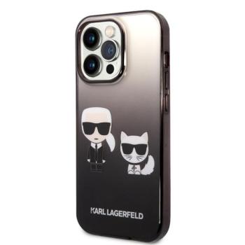 Apple iPhone 14 Pro Max KARL LAGERFELD KLHCP14XTGKCK TPU Hátlap - Fekete kép