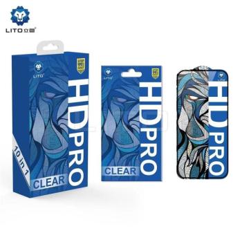Apple iPhone 14 Pro Max Lito HD Pro ESD 2.5D Full Üvegfólia - Fekete kép