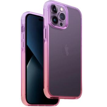 Apple iPhone 14 Pro Max, Szilikon keret + műanyag hátlap, közepesen ütésálló, légpárnás sarok, Uniq Combat Duo, lila/rózsaszín kép