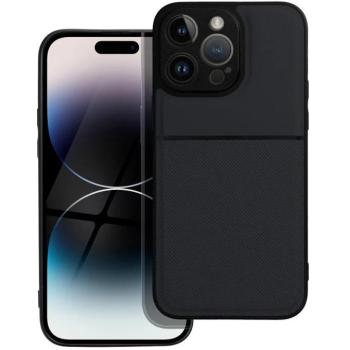 Apple iPhone 14 Pro Max, Szilikon keret + műanyag hátlap tok, Forcell Noble, fekete kép