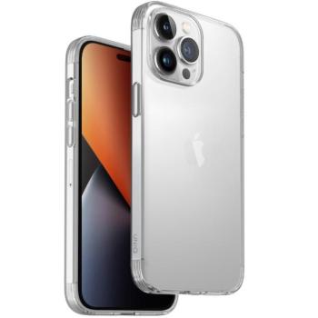 Apple iPhone 14 Pro, Szilikon tok, közepesen ütésálló, légpárnás keret, Uniq Hybrid Air Fender, átlátszó kép