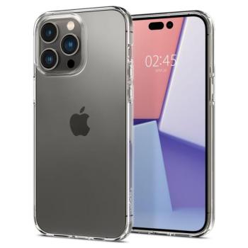 Apple iPhone 14 Pro, Szilikon tok, Spigen Liquid Crystal, átlátszó kép