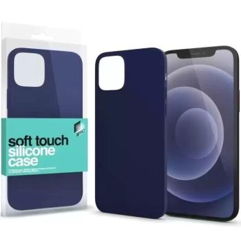 Apple iPhone 14 Pro, Szilikon tok, Xprotector Soft Touch, sötétkék kép