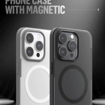 Apple iPhone 14 Pro TG Frosted Anti-Drop Magsafe Hátlap - Fekete kép