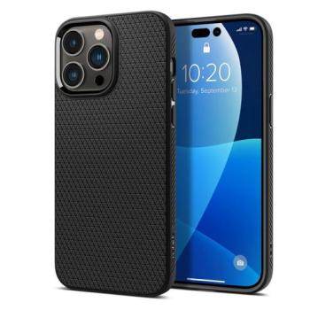 Apple iPhone 14 Pro ütésálló hátlap - Spigen Liquid Air - fekete kép