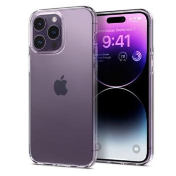 Apple iPhone 14 Pro ütésálló hátlap - Spigen Liquid Crystal - átlátszó kép