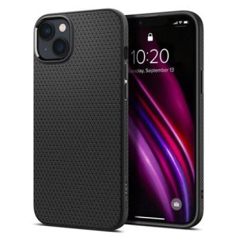 Apple iPhone 14 ütésálló hátlap - Spigen Liquid Air - fekete kép