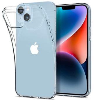 Apple iPhone 14 ütésálló hátlap - Spigen Liquid Crystal - átlátszó kép