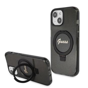Apple iPhone 15 GUESS GUHMP15SHRSGSK MagSafe Hátlap - Fekete kép