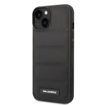 Apple iPhone 15 KARL LAGERFELD KLHCP14SPSQAK Hátlap - Fekete kép