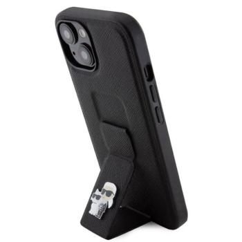 Apple iPhone 15 KARL LAGERFELD KLHCP15SGSAKCPK Hátlap - Fekete kép