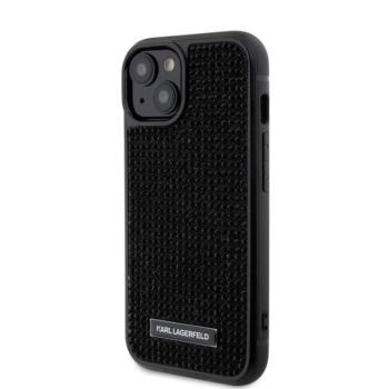Apple iPhone 15 KARL LAGERFELD KLHCP15SHDSPLK Hátlap - Fekete kép
