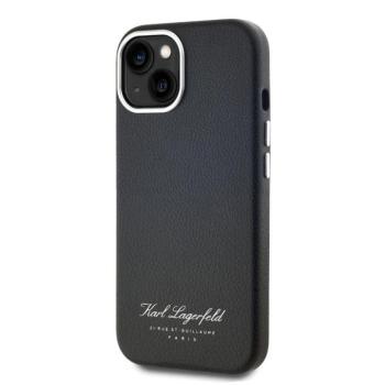Apple iPhone 15 KARL LAGERFELD KLHCP15SPGWCMKHK Hátlap - Fekete kép