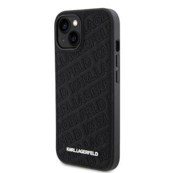 Apple iPhone 15 KARL LAGERFELD KLHCP15SPQKPMK Hátlap - Fekete kép