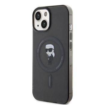 Apple iPhone 15 KARL LAGERFELD KLHMP15SHFCKNOK Magsafe IML Hátlap - Fekete kép