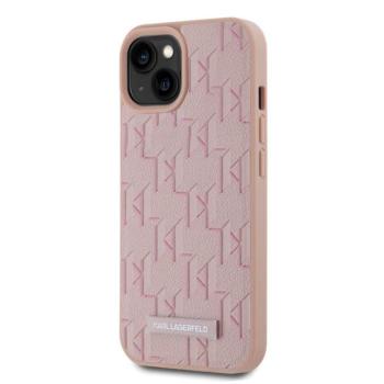 Apple iPhone 15 KARL LAGERFELD KLHMP15SPKHPORPP Magsafe Hátlap - Rózsaszín kép