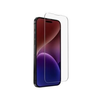 Apple iPhone 15 Plus / 16 Plus, Kijelzővédő fólia, ütésálló fólia (az íves részre NEM hajlik rá!), Tempered Glass (edzett üveg), Uniq Optix Clear, Clear kép