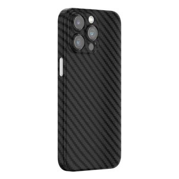Apple iPhone 15 Plus Devia Wing Ultra Slim Matt Hátlap - Carbon kép