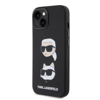 Apple iPhone 15 Plus KARL LAGERFELD KLHCP15MSDHKCNK Liquid Hátlap - Fekete kép