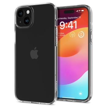 Apple iPhone 15 Plus, Szilikon tok, Spigen Liquid Crystal, átlátszó kép