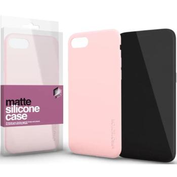 Apple iPhone 15 Plus, Szilikon tok, ultravékony, matt, Xprotector Matte, rózsaszín kép