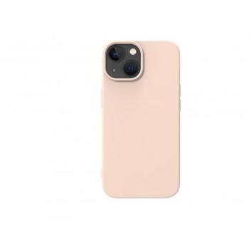 Apple iPhone 15 prémium szilikon tok, púder kép