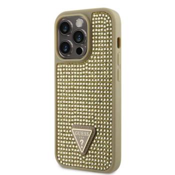 Apple iPhone 15 Pro GUESS GUHCP15LHDGTPD Hátlap - Arany kép