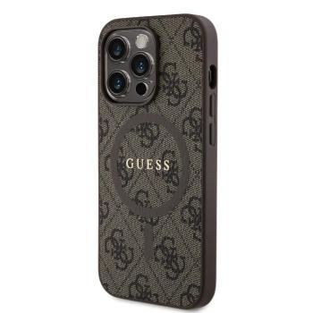 Apple iPhone 15 Pro GUESS GUHMP15LG4GFRW MagSafe Hátlap - Barna kép