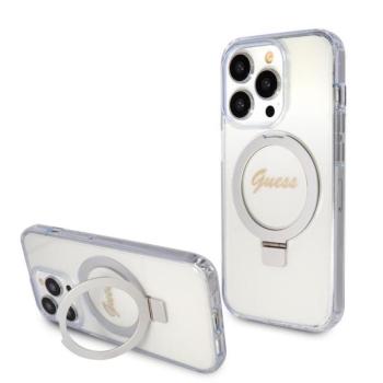 Apple iPhone 15 Pro GUESS GUHMP15LHRSGSD MagSafe Hátlap - Átlátszó kép