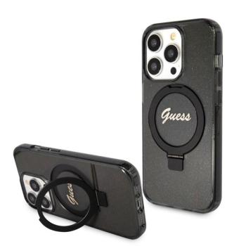 Apple iPhone 15 Pro GUESS GUHMP15LHRSGSK MagSafe Hátlap - Fekete kép