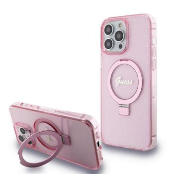 Apple iPhone 15 Pro GUESS GUHMP15LHRSGSP MagSafe Hátlap - Rózsaszín kép