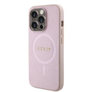 Apple iPhone 15 Pro GUESS GUHMP15LPSAHMCP MagSafe Hátlap - Rózsaszín kép