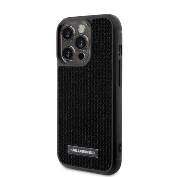 Apple iPhone 15 Pro KARL LAGERFELD KLHCP15LHDSPLK Hátlap - Fekete kép