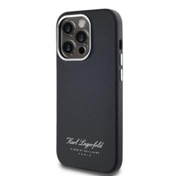 Apple iPhone 15 Pro KARL LAGERFELD KLHCP15LPGWCMKHK Hátlap - Fekete kép