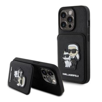 Apple iPhone 15 Pro KARL LAGERFELD KLHCP15LSAKCSCK Hátlap - Fekete kép