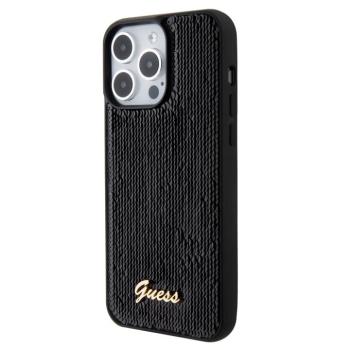 Apple iPhone 15 Pro Max GUESS GUHCP15XPSFDGSK Hátlap - Fekete kép