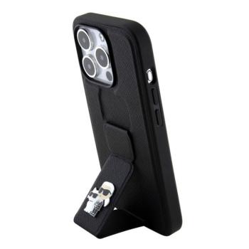 Apple iPhone 15 Pro Max KARL LAGERFELD KLHCP15XGSAKCPK Hátlap - Fekete kép