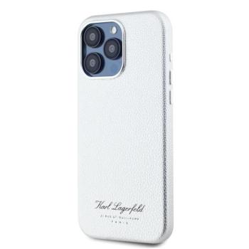Apple iPhone 15 Pro Max KARL LAGERFELD KLHCP15XPGWCMKHG Hátlap - Világosszürke kép